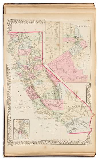 MITCHELL, SAMUEL AUGUSTUS. Mitchells New General Atlas Containing Maps of the Various Countries of the World, Plans of Cities, Etc.